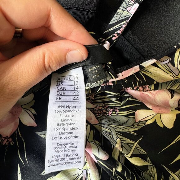 Nip Tuck Fern Gully Tummy Control Floral One-piece Swimsuit - Picture 5 of 5